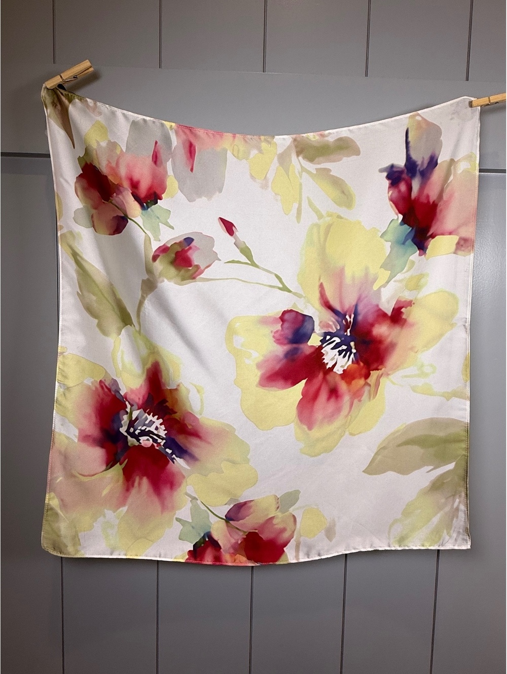 Floral Scarf Cottage core Feminine Whimsy Old Money